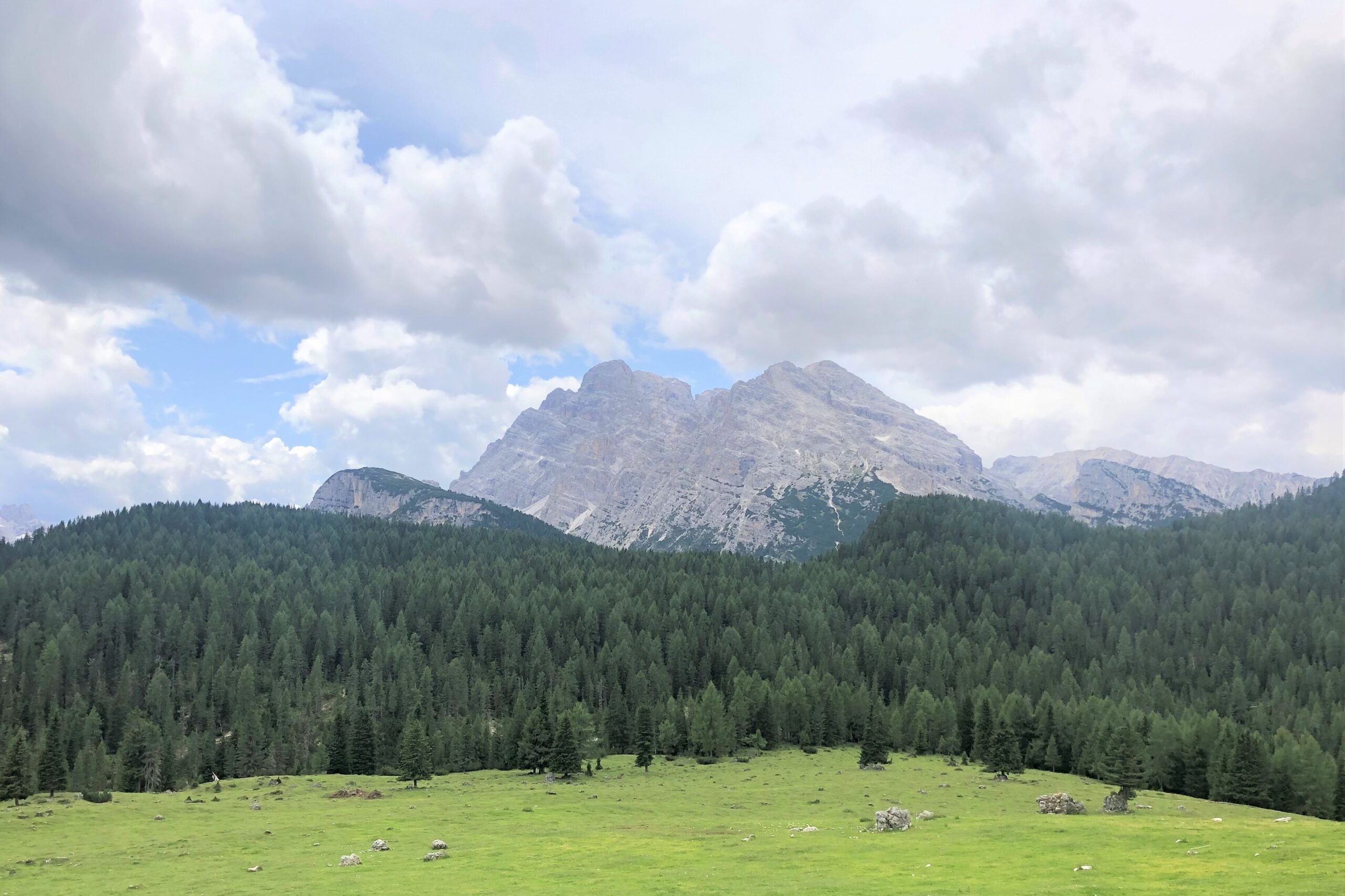 Vista delle 3 Cime di Lavaredo nelle Dolomiti del Veneto