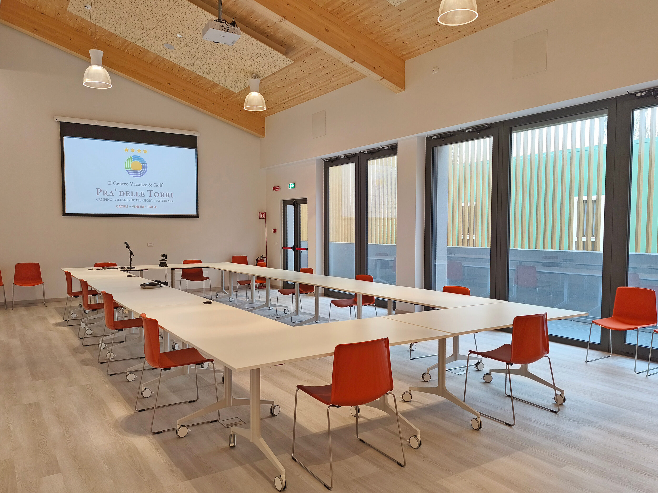 Caorle conference room next to the golf cours of Pra' Delle Torri camping village